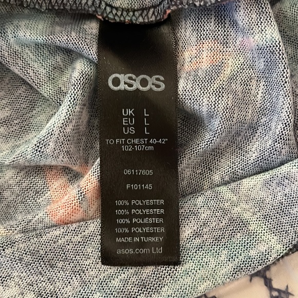 ASOS Men’s Bird Of Paradise Floral Short Sleeve Shirt - Picture 7 of 7